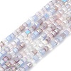 Gradient Color Electroplate Glass Bead Strands X1-GLAA-E042-05D-1