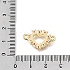 Brass Pave Cubic Zirconia Connector Charms KK-E802-15G-B-3