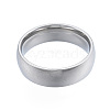 Non-Tarnish 201 Stainless Steel Plain Band Finger Ring for Women RJEW-N043-09P-2