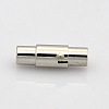Tarnish Resistant Column 304 Stainless Steel Locking Tube Magnetic Clasps STAS-N014-25-3mm-1