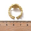 Brass Micro Pave Clear Cubic Zirconia Open Cuff Rings for Women RJEW-K289-02G-N-5