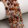 Natural Red Hematoid Quartz Beads Strands G-G475-A01-6mm-1
