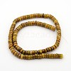 Natural Larderite Shoushan Tianhuang Stone Heishi Beads Strands G-E252-24-2