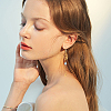 SUPERFINDINGS 40Pcs Brass Earring Hooks KK-FH0004-42-5