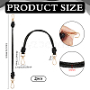 2Pcs Glass Rhinestone Rubber Cord Bag Handles FIND-PH0059-68D-2