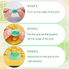 4Pcs 4 Colors Silicone Replacement Thumb Grip Caps AJEW-GF0009-67C-6
