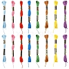 6Bundles Polyester Embroidery Floss OCOR-YW0001-25A-2