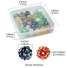 30Pcs 6 Colors Resin Rhinestone Beads RESI-FS0001-64-4