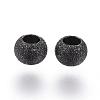 304 Stainless Steel Textured Spacer Beads STAS-P108-04B-1