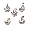 Brass Micro Pave Cubic Zirconia Pendants KK-E068-VB015-4