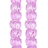 Electroplate Baking Paint Transparent Glass Beads Strands GL-CBA17FF-02A-3