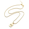 Adjustable Brass Hollow 11:11 Oval Pendant Necklaces NJEW-NH0001-06G-2