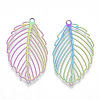 Ion Plating(IP) 201 Stainless Steel Filigree Pendants X-STAS-R102-28-2