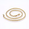 304 Stainless Steel Rope Chain Necklaces NJEW-F226-03G-04-1