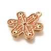 Christmas Theme Alloy Enamel Pendants ENAM-Q509-01KCG-06-2