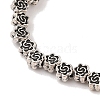 Tibetan Style Flower Alloy Bead Strands TIBEB-O007-06-RS-1