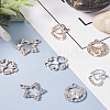 Spritewelry 32Pcs 8 Style UV Plated Alloy Pendants FIND-SW0001-16-22