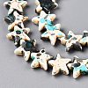 Spray Painted Synthetic Turquoise Beads Strands LS-UNKW-T001-11H-3