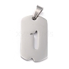 Non-Tarnish 304 Stainless Steel Pendants STAS-O127-B01-1