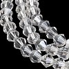 Transparent Electroplate Glass Beads Strands EGLA-A039-T3mm-B13-3