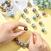 28Pcs 7 Colors Printed Opaque Acrylic Beads OACR-FS0002-46-6