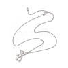 3Pcs 3 Styles 304 Stainless Steel Bear Dog Pendant Necklaces for Women Men NJEW-JN05414-6
