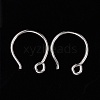 Rhodium Plated Sterling Silver Earring Hooks X-STER-N0001-028-4