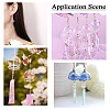 12Pcs 6 Colors Transparent Glass Bead Cap GLAA-TA0002-06-7