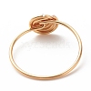 Copper Wire Wrap Vortex Finger Ring for Women RJEW-JR00479-04-5