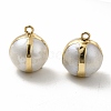 Natural Pearl Pendants PEAR-P004-28KCG-2