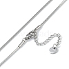 304 Stainless Steel Snake Chain Necklaces NJEW-U004-04P-3