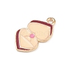 Valentine's Day Alloy Enamel Pendants ENAM-I084-01KCG-10-2