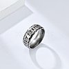 Viking Word Pattern 304 Stainless Steel Finger Rings for Men FS-WG08DAB-08-2