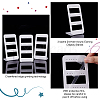   6Pcs 3 layers 24-Hole Acrylic Earring Display Stands ODIS-PH0001-52-3