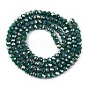 Electroplate Glass Beads Strands X-EGLA-A044-P2mm-B09-3