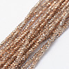 Transparent Glass Beads Strands DGLA-J001-C01-1mm-1