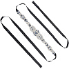 Flower Full Crystal & Montana Rhinestone Handmade Bridal Belts for Wedding Dresses AJEW-WH20006-233A-01-6