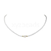 Glass Beads with Pearl Necklaces NJEW-JN04682-02-1