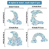 Waterproof PVC Colored Laser Stained Window Film Static Stickers DIY-WH0314-132-2