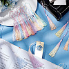 30Pcs 15 Colors Polyester Gradient Tassel Big Pendant Decorations HJEW-FG0001-20-4