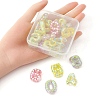 20Pcs UV Plating Transparent Acrylic Beads OACR-YW0001-58-3