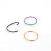 316L Stainless Steel Hoop Nose Rings WG46E6D-01-2