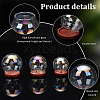   6 Sets 3 Style Iridescent Glass Dome Cover DJEW-PH0001-26B-4