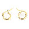 Ion Plating(IP) 304 Stainless Steel Hoop Earrings EJEW-F105-36G-1