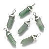 Natural Green Aventurine Double Terminated Pointed Pendants X-G-F295-04A-1