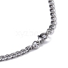 304 Stainless Steel Pendant Necklaces NJEW-C042-05P-4