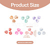 280Pcs 7 Colors Natural Freshwater Shell Beads SHEL-FW0001-02-4