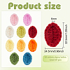 60Pcs 10 Colors Handicraft Milk Cotton Knitting Leaf Ornament Accessories DIY-FG0004-82-2