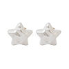 304 Stainless Steel Plastic Imitation Pearl Stud Earrings EJEW-R030-01G-03-4