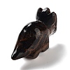 Natural Tiger Eye Carved Healing Rhinoceros Figurines DJEW-P016-01H-3
